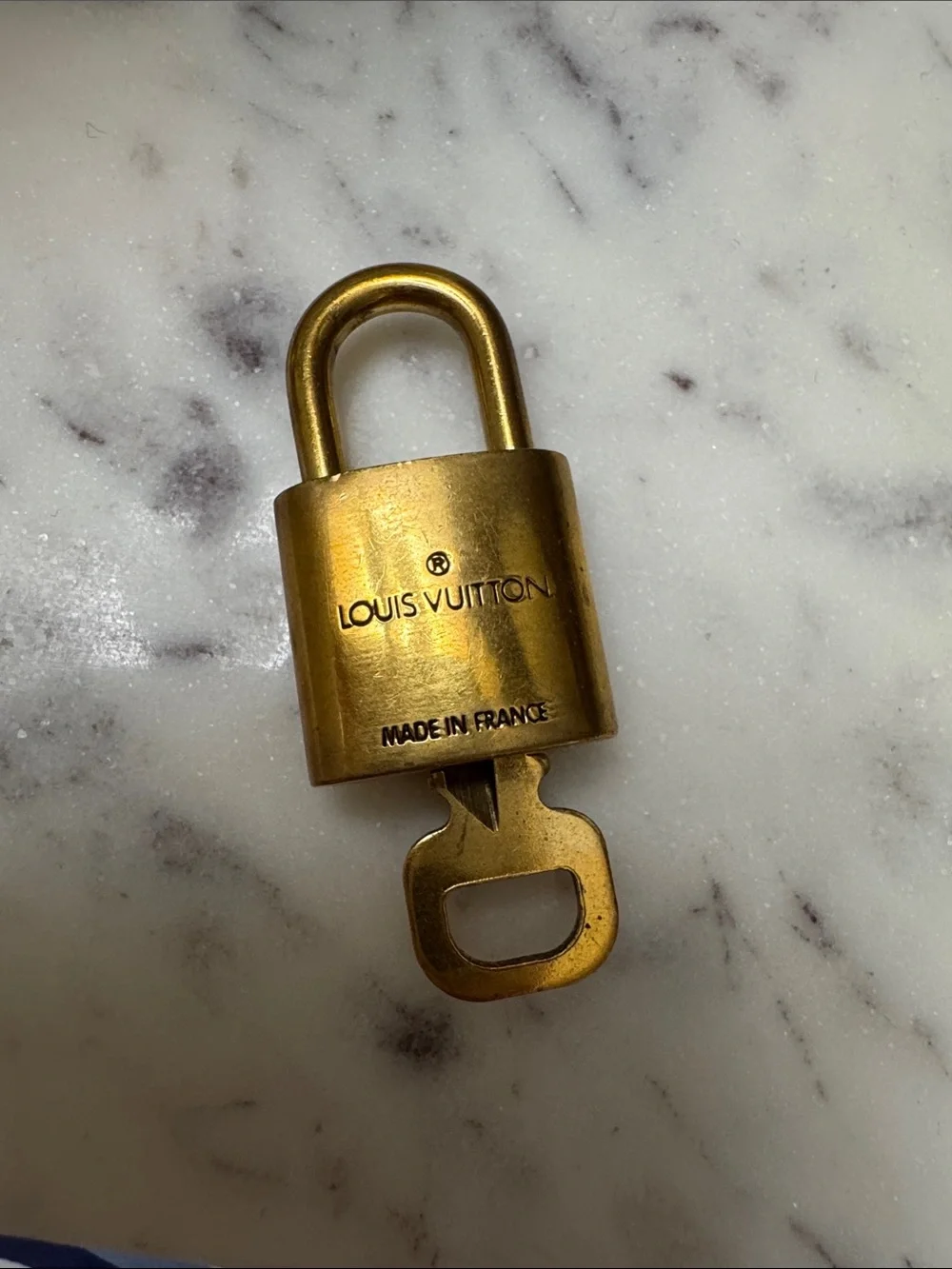 Louis Vuitton Gold Padlock Key Charm - 319